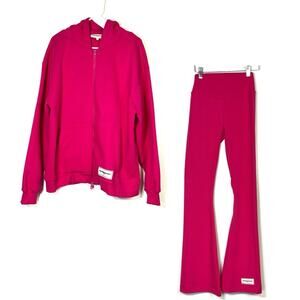 The Giving Movement Hoodie and Leggings Warm Up Set Small EUC